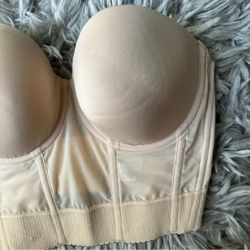 Wacoal Red Carpet Long Line bustier bra top women’s size 34DDD - Picture 5 of 10